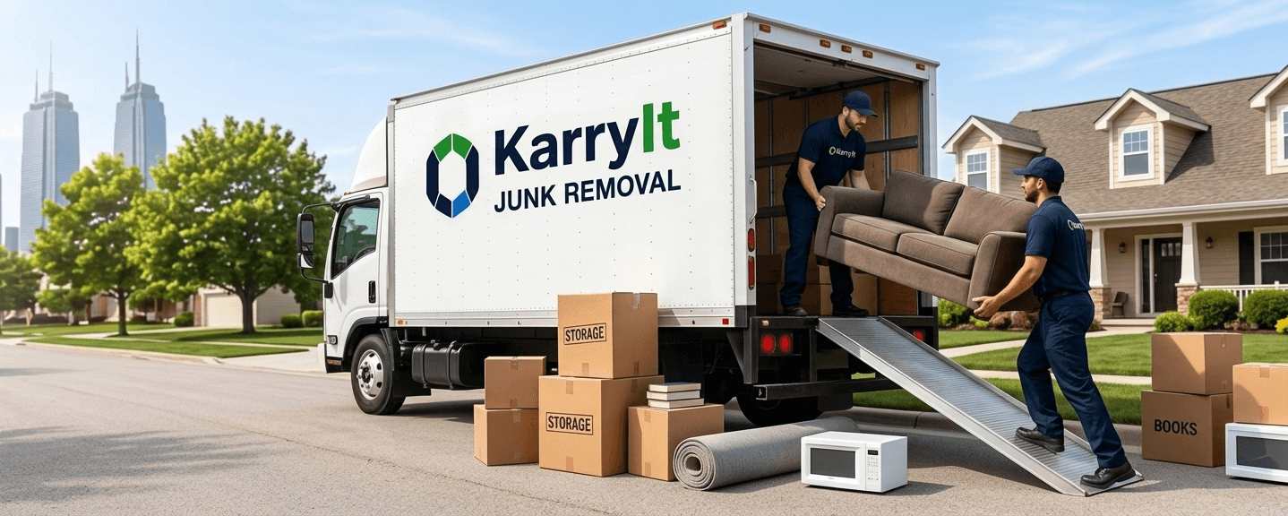 KarryIt junk removal truck scene