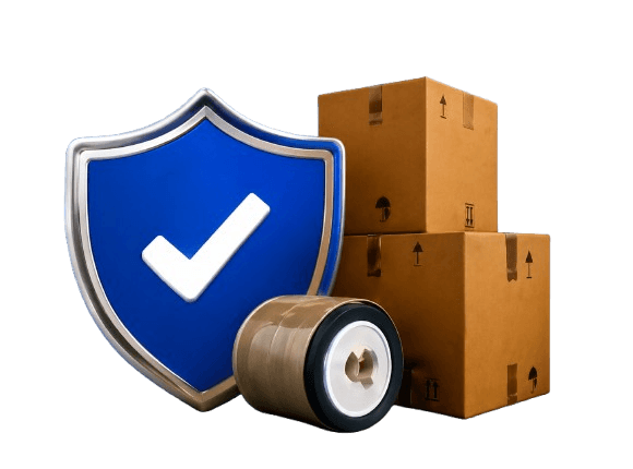 Damage protection shield and moving boxes